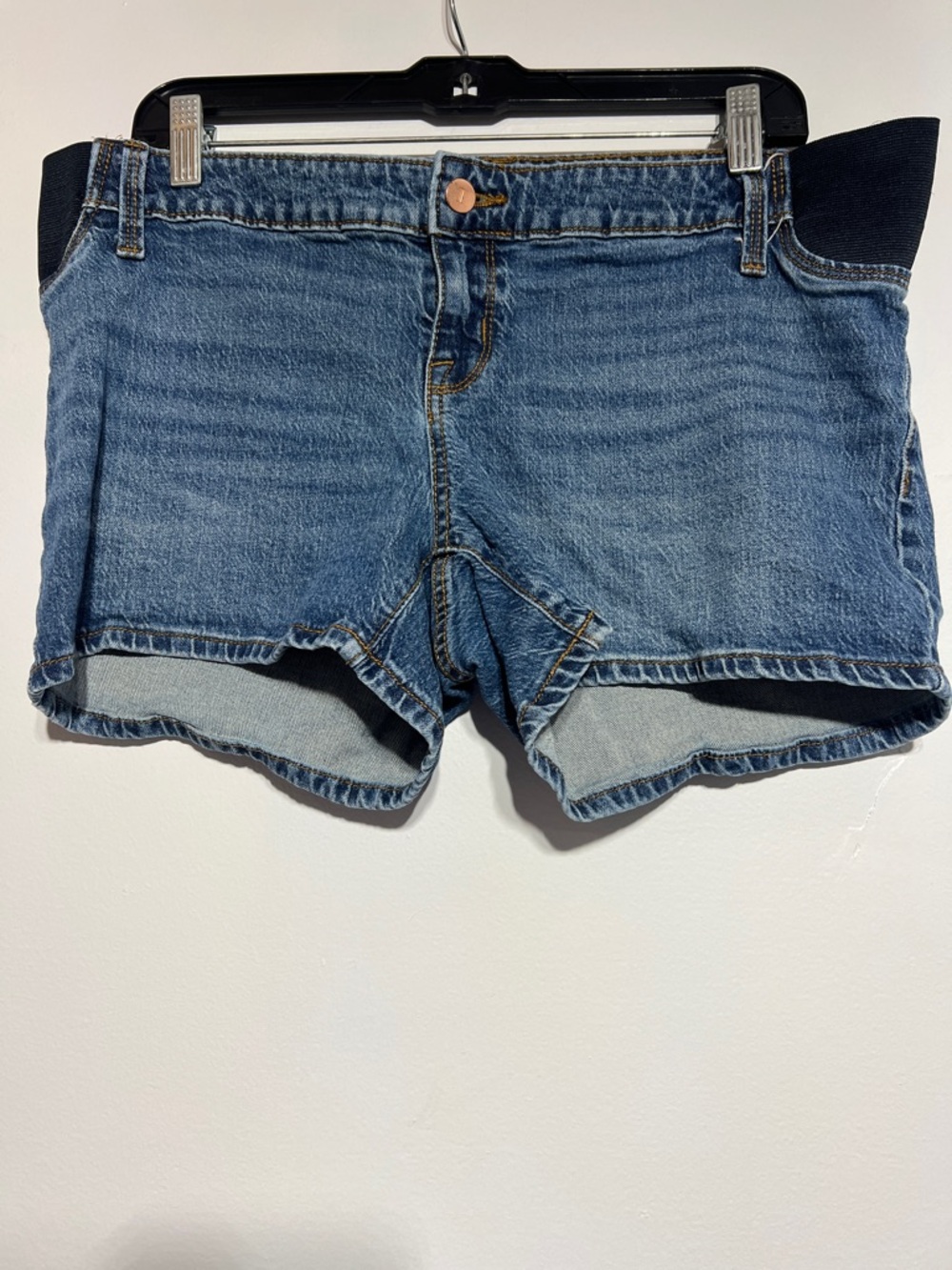 Isabel Maternity by Ingrid & Isabel Blue Denim Maternity Shorts